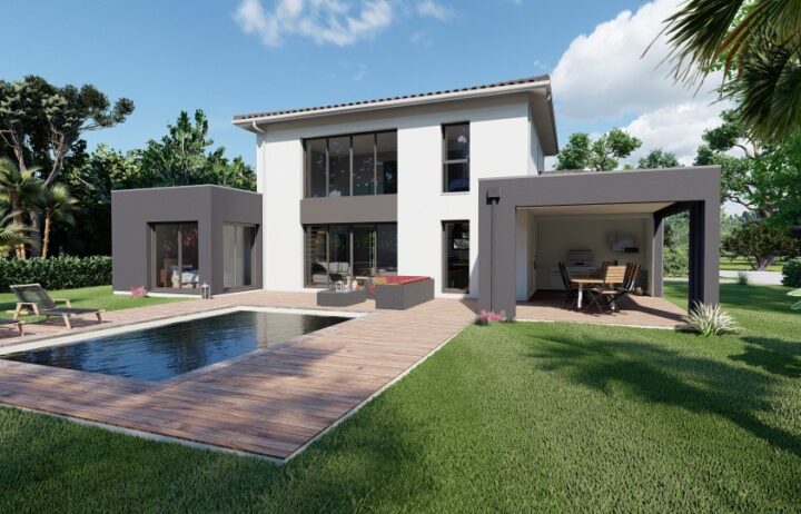 votre maison de 160m2 sur un terrain de 719m2 sur la commune de Périgueux au prix de 382000&euro; avec Alpha Constructions