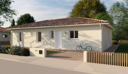 votre maison de 100m2 sur un terrain de 1480m2 sur la commune de Rauzan au prix de 200000&euro; avec Alpha Constructions