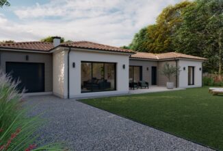 votre maison de 143m2 sur un terrain de 1960m2 sur la commune de Roaillan au prix de 446200&euro; avec Alpha Constructions
