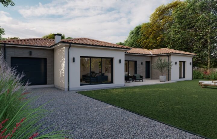 votre maison de 143m2 sur un terrain de 1960m2 sur la commune de Roaillan au prix de 446200&euro; avec Alpha Constructions