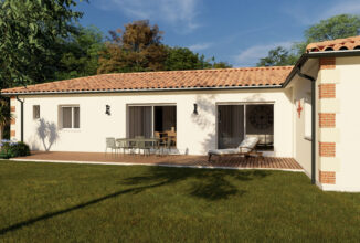 votre maison de 112m2 sur un terrain de 1960m2 sur la commune de Roaillan au prix de 328700&euro; avec Alpha Constructions