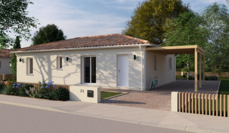 votre maison de 90m2 sur un terrain de 900m2 sur la commune de Saint-André-de-Cubzac au prix de 260000&euro; avec Alpha Constructions