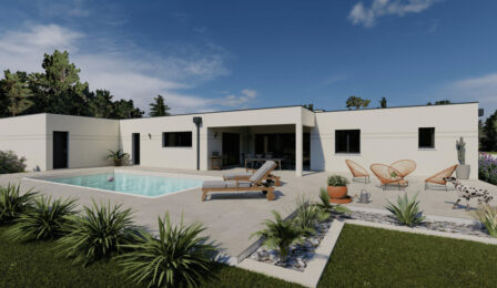votre maison de 135m2 sur un terrain de 1350m2 sur la commune de Saint-Brice au prix de 415290&euro; avec Alpha Constructions