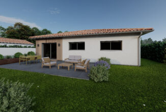 votre maison de 100m2 sur un terrain de 1200m2 sur la commune de Saint-Ciers-de-Canesse au prix de 255000&euro; avec Alpha Constructions