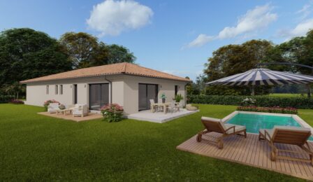 votre maison de 138m2 sur un terrain de 1250m2 sur la commune de Saint-Genis-de-Saintonge au prix de 240000&euro; avec Alpha Constructions
