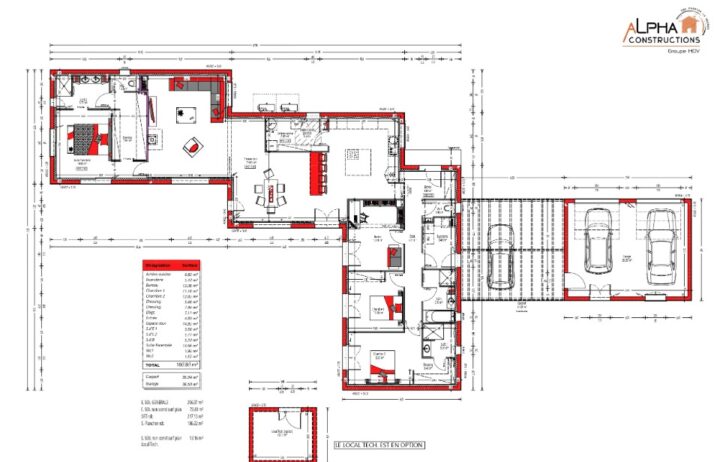 votre maison de 180m2 sur un terrain de 2200m2 sur la commune de Saint-Germain-de-Vibrac au prix de 420000&euro; avec Alpha Constructions