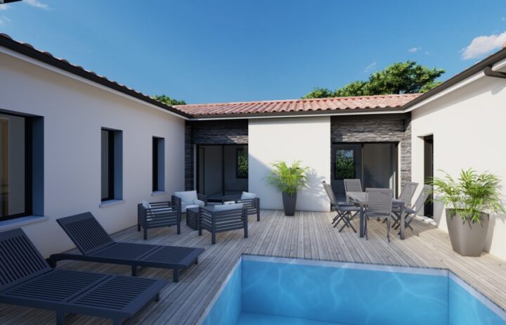 votre maison de 144m2 sur un terrain de 512m2 sur la commune de Saint-Germain-du-Puch au prix de 410000&euro; avec Alpha Constructions