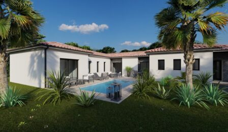 votre maison de 144m2 sur un terrain de 512m2 sur la commune de Saint-Germain-du-Puch au prix de 410000&euro; avec Alpha Constructions