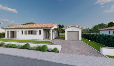 votre maison de 68m2 sur un terrain de 627m2 sur la commune de Saint-Laurent-d&rsquo;Arce au prix de 236150&euro; avec Alpha Constructions