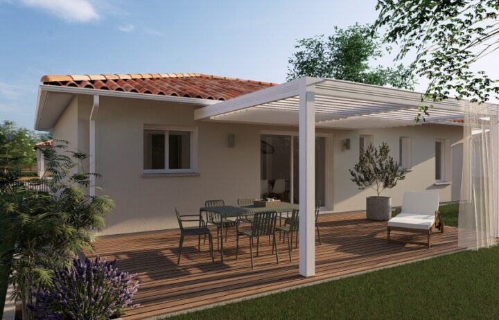 votre maison de 80m2 sur un terrain de 1390m2 sur la commune de Saint-Pierre-de-Mons au prix de 215100&euro; avec Alpha Constructions