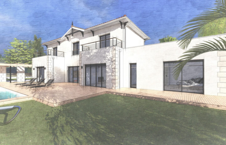 votre maison de 240m2 sur un terrain de 1390m2 sur la commune de Saint-Pierre-de-Mons au prix de 650300&euro; avec Alpha Constructions