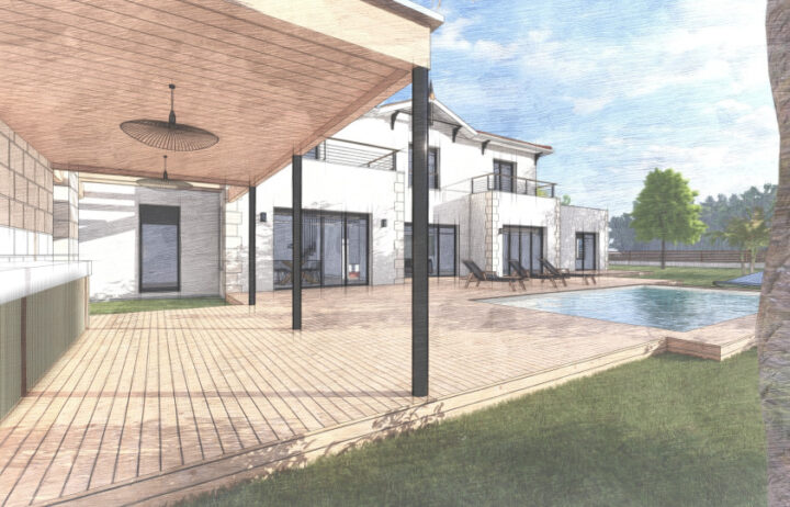 votre maison de 240m2 sur un terrain de 1390m2 sur la commune de Saint-Pierre-de-Mons au prix de 650300&euro; avec Alpha Constructions