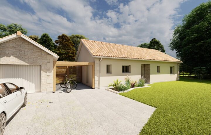 votre maison de 98m2 sur un terrain de 1500m2 sur la commune de Sainte-Nathalène au prix de 218600&euro; avec Alpha Constructions