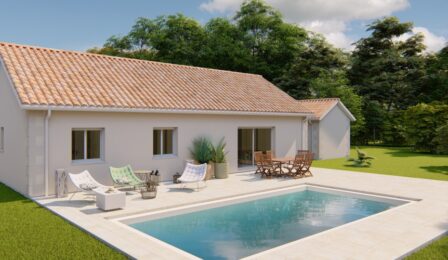 votre maison de 98m2 sur un terrain de 1500m2 sur la commune de Sainte-Nathalène au prix de 218600&euro; avec Alpha Constructions