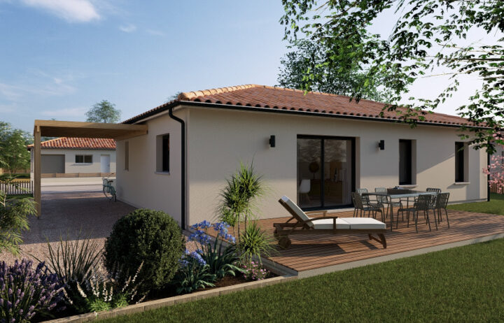 votre maison de 90m2 sur un terrain de 1150m2 sur la commune de Salignac-sur-Charente au prix de 196000&euro; avec Alpha Constructions