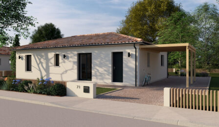 votre maison de 90m2 sur un terrain de 1150m2 sur la commune de Salignac-sur-Charente au prix de 196000&euro; avec Alpha Constructions