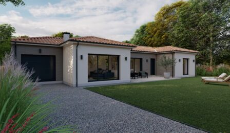 votre maison de 143m2 sur un terrain de 1150m2 sur la commune de Salignac-sur-Charente au prix de 352000&euro; avec Alpha Constructions
