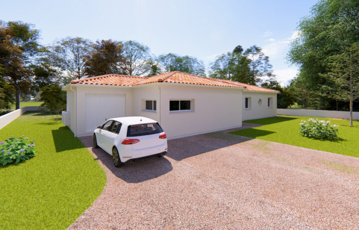 votre maison de 118m2 sur un terrain de 800m2 sur la commune de Sireuil au prix de 331800&euro; avec Alpha Constructions