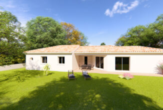 votre maison de 118m2 sur un terrain de 800m2 sur la commune de Sireuil au prix de 331800&euro; avec Alpha Constructions