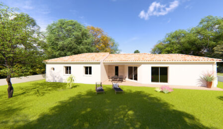 votre maison de 118m2 sur un terrain de 800m2 sur la commune de Sireuil au prix de 331800&euro; avec Alpha Constructions