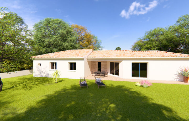 votre maison de 118m2 sur un terrain de 800m2 sur la commune de Sireuil au prix de 331800&euro; avec Alpha Constructions