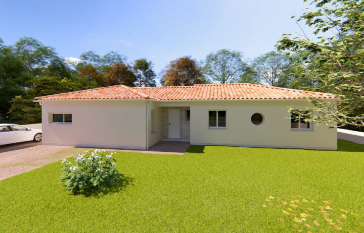 votre maison de 118m2 sur un terrain de 800m2 sur la commune de Sireuil au prix de 331800&euro; avec Alpha Constructions