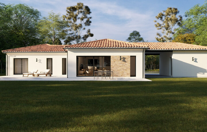 votre maison de 125m2 sur un terrain de 800m2 sur la commune de Triac-Lautrait au prix de 292500&euro; avec Alpha Constructions