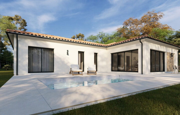 votre maison de 125m2 sur un terrain de 800m2 sur la commune de Triac-Lautrait au prix de 292500&euro; avec Alpha Constructions