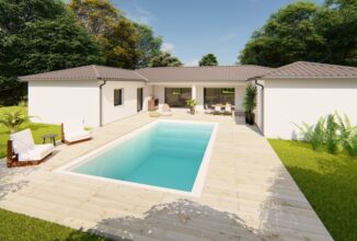 votre maison de 106m2 sur un terrain de 1200m2 sur la commune de Trélissac au prix de 268500&euro; avec Alpha Constructions
