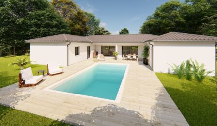 votre maison de 106m2 sur un terrain de 1200m2 sur la commune de Trélissac au prix de 268500&euro; avec Alpha Constructions