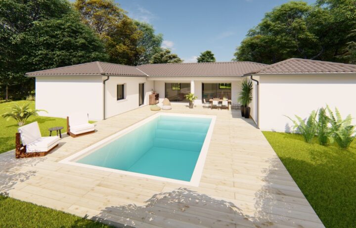 votre maison de 106m2 sur un terrain de 1200m2 sur la commune de Trélissac au prix de 268500&euro; avec Alpha Constructions