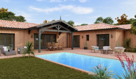 votre maison de 190m2 sur un terrain de 1027m2 sur la commune de Vensac au prix de 645000&euro; avec Alpha Constructions