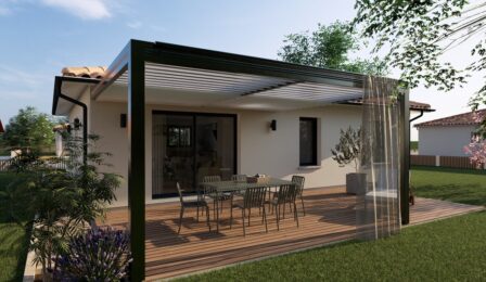votre maison de 75m2 sur un terrain de 1640m2 sur la commune de Villandraut au prix de 214000&euro; avec Alpha Constructions